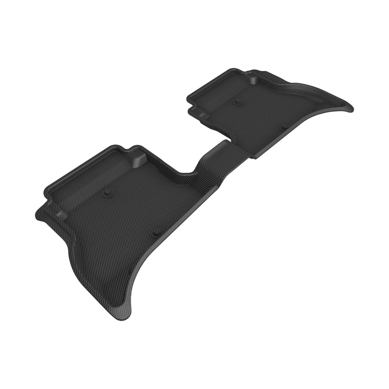 Jeep Wrangler Unlimited Floor Mat - Rear - 3D MAXpider - Kagu Black R2 - Black - `21-`24 Jeep Wrangler Unlimited Floor Mat - Rear - 3D MAXpider - Kagu Black R2 - Black - `21-`24